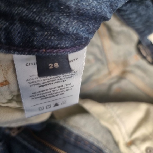 Citizens Of Humanity Blue Straight Leg Jeans - Picture 9 of 10